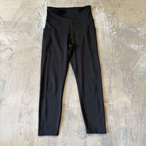 Bally Fitness High-Waisted Yoga Athletic Activewear Black Leggings Wmn’s Sz S